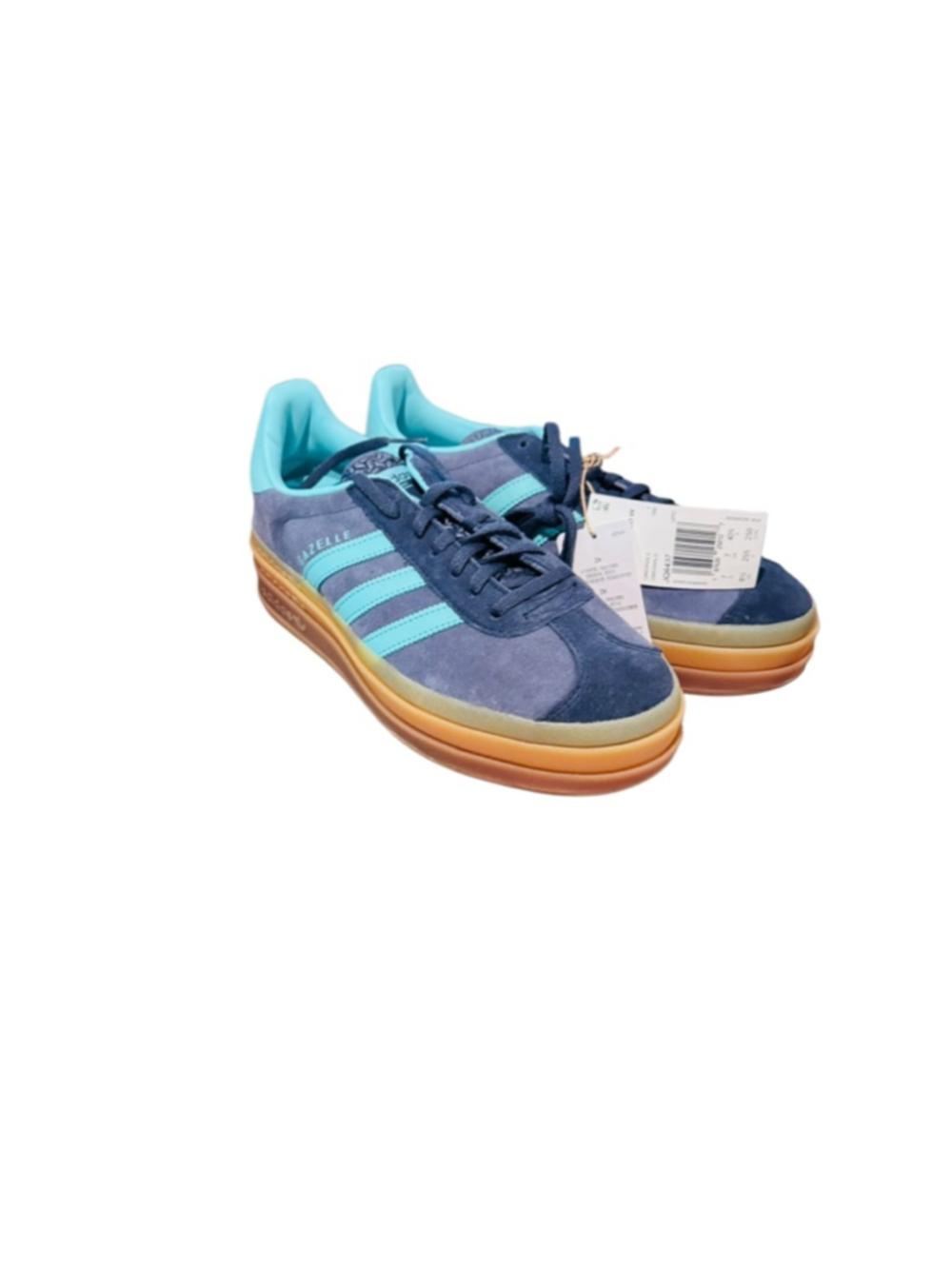 Women's Adidas Gazelle Bold Blue Teal Sneakers 8.5 - Picture 3 of 6